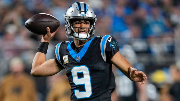 Carolina Panthers quarterback Bryce Young